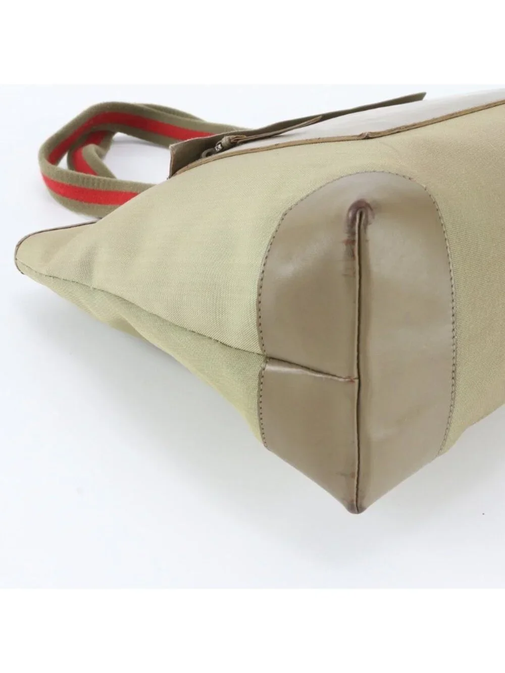 Gucci 019 Leather Nylon Tote Shoulder Business Document